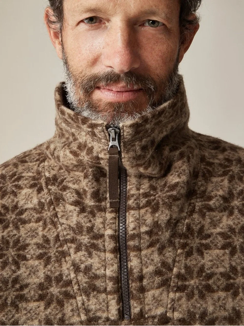 J. CREW Wool-blend sherpa fleece quarter-zip pullover Size S‎ NWT $298 CO180